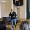 Зустріч студентів Коледжу з актором українського кіно та театру Костянтином Октябрьским в рамках проєкту "СвійHUB" ГО "ВСІ НАШ"