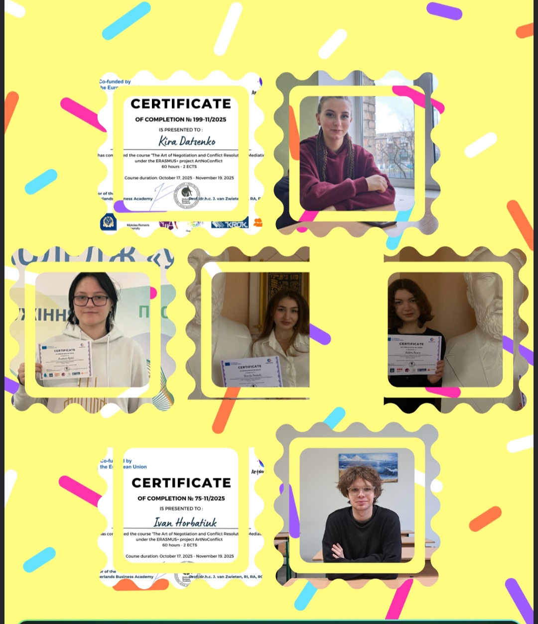 Участь у Міжнародному онлайн-курсі «The Art of Negotiation and Conflict Resolution (Mediation)»