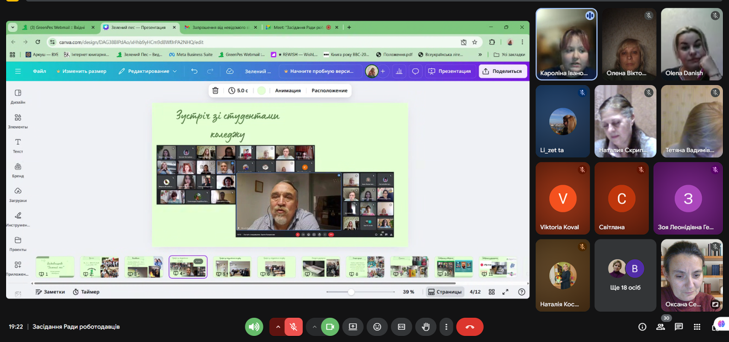 Засідання Ради роботодавців